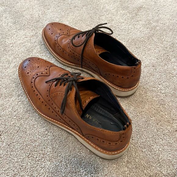 Cole Haan Grand OS Morris Brown Wingtip‎ Oxford Shoes Size 8.5 M
